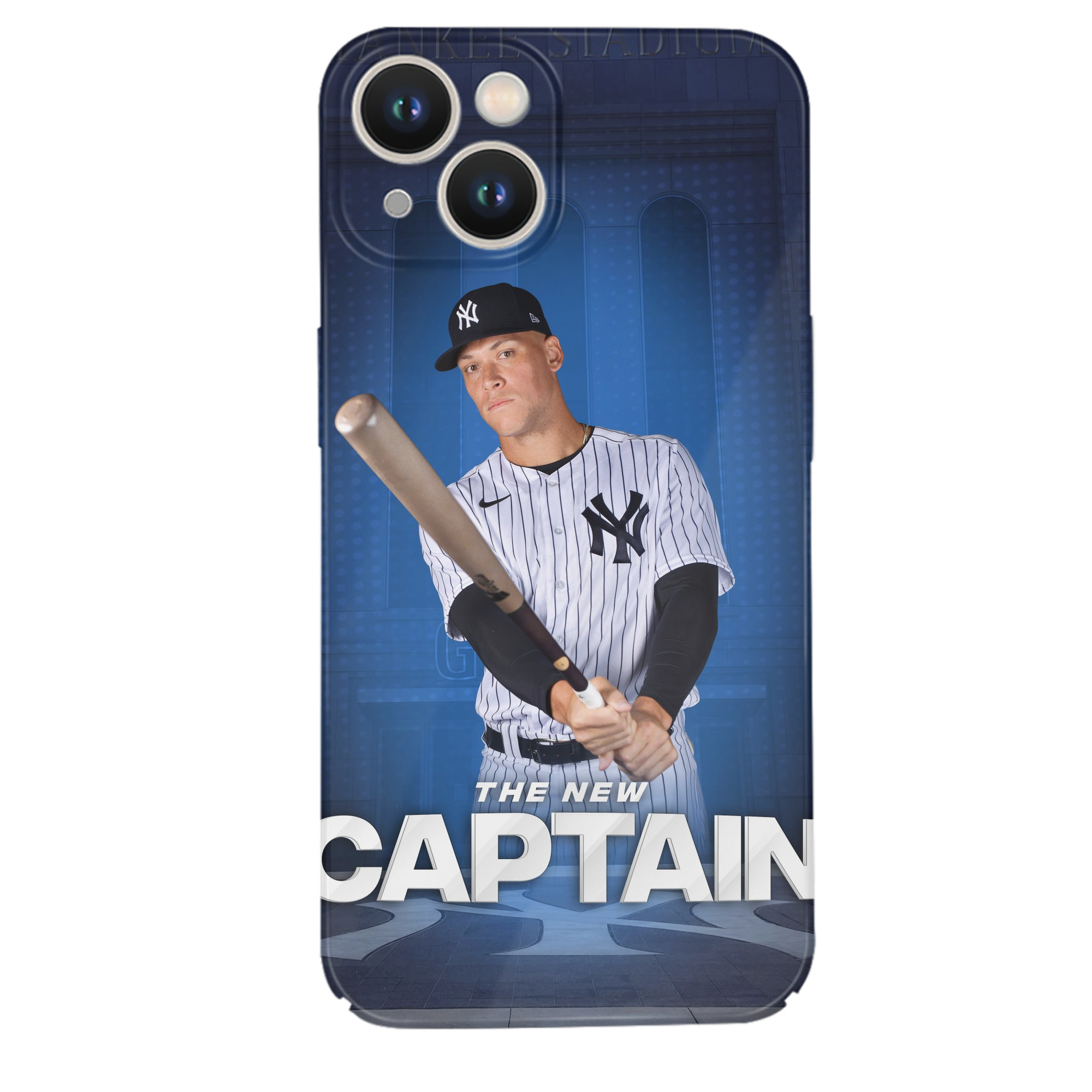 Aaron Judge Yankees Captain IPhone 14 Series Full-Cover Hard Case – Shockproof With Raised Camera Protection – Precise Cutouts, Wireless Charging Compatible – Durable, Anti-Yellowing, Easy To Clean